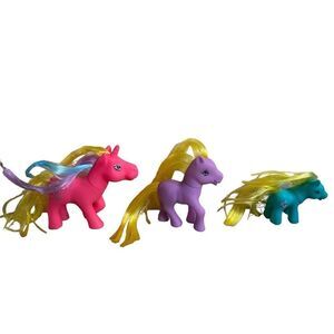 Lot Of 3 Gi-go Pony Lot Collectibles Nostalgia Toys Cat Cute Kawaii Vintage